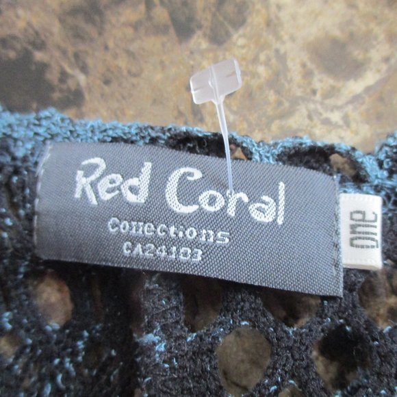 Boho Chic Navy Blue Macrame Vest NEW One Size Very Generous - Picture 10 of 10